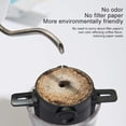 thumbnail image 4 of Filtro de café reutilizable con gotero para verter sobre café, mini cafetera plegable sin papel de una sola porción, 1 taza, fácil de limpiar (negro), 4 of 5