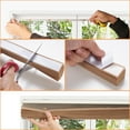 thumbnail image 5 of No Tools Original Light Filtering Pleated Paper Shade Brown, 35 in x 70.8 in, 5 of 10