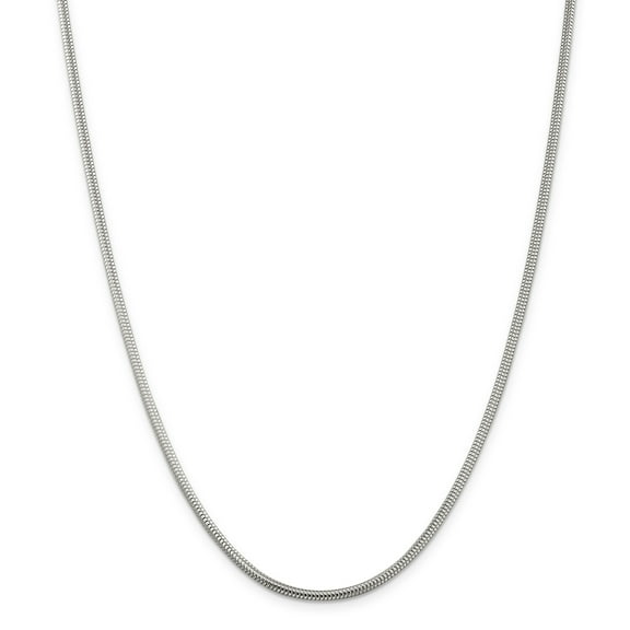Primal Silver Sterling Silver 2.5mm Round Snake Chain