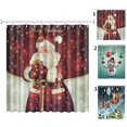 thumbnail image 3 of Christmas Shower Curtain Creative Pattern Printed Bathroom Curtain Bath Curtain, 3 of 3
