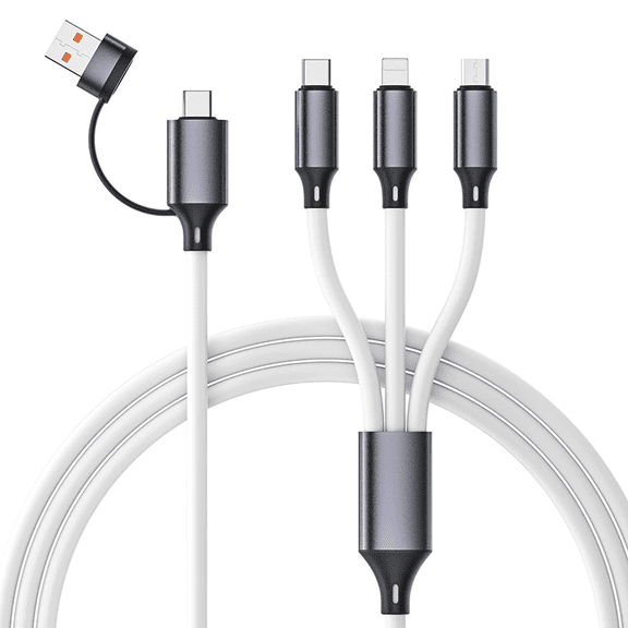 3P Experts Bold Dual Charging Cable, White