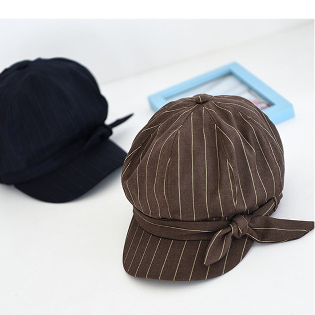UK_ Classic Newsboy Beret Hat Men's Knitted Outdoor Casual Octagonal Cap Divine