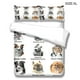 thumbnail image 2 of Conjuntos de ropa de cama Patrón de perro lindo Microfibra Cubiertas de Microfibra Pillow Shams Niños Dibujos animados Animal Pet PET PET impreso de verano Set XL LyshDW2109250013 3 Piezas kenally HA012377-10, 2 of 7