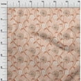 thumbnail image 3 of oneOone Polyester Spandex Peach Fabric Florals Sewing Craft Projects Fabric Prints By Yard 56 Inch Wide, 3 of 4