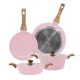 thumbnail image 1 of Batería De Cocina Lovecook con Revestimiento De Mármol Rosa Claro6 Piezas, 1 of 6
