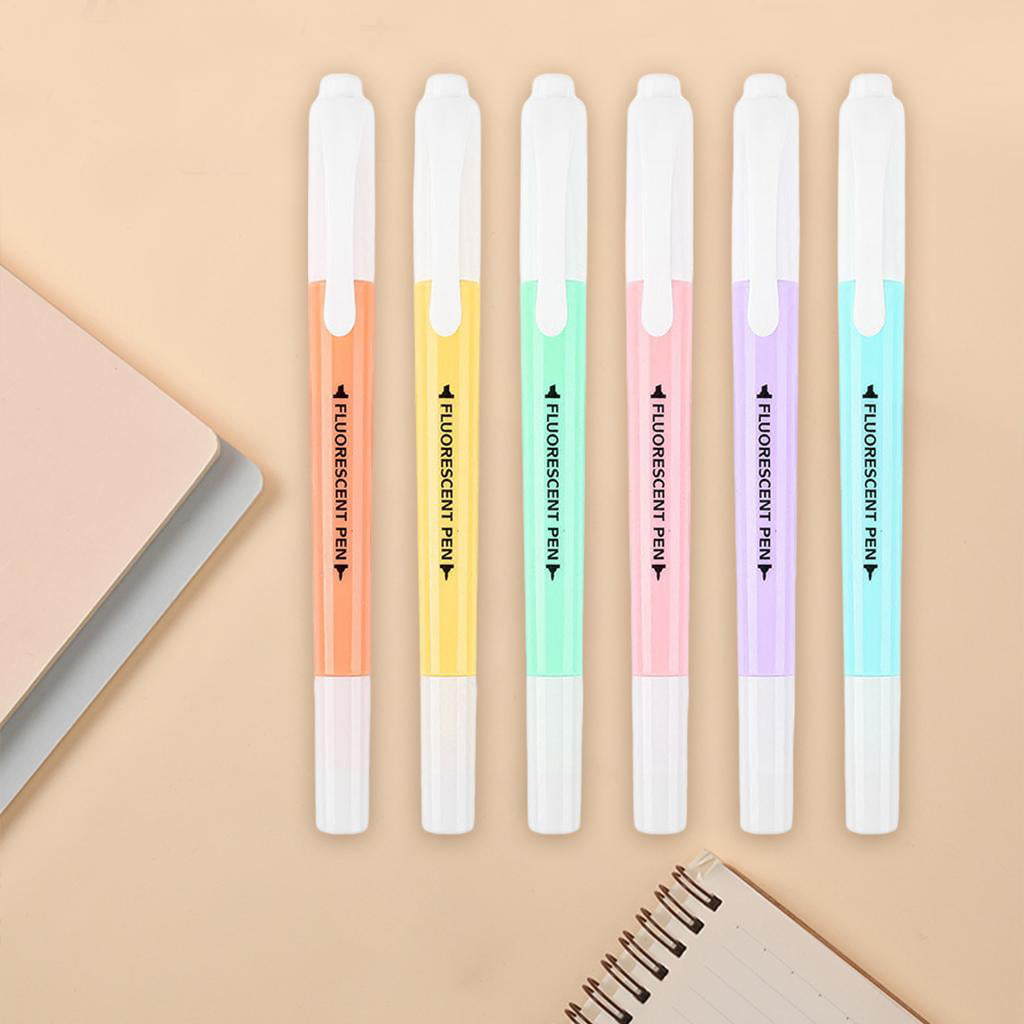 Multicolor Highlighter Pen Fluorescent Penkawaii Marker DIY Photo Album  Journal Planner Student Stationery Supplies 