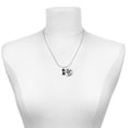 thumbnail image 2 of Delight Jewelry Silver-tone Black Sitting Cat - Silvertone Senior Mom Class of 2026 Dome Necklace, 18", 2 of 5