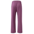 thumbnail image 5 of Outfmvch Wide Leg Linen Pants for Women Drawstring Pants Women Flowy Wide Leg Drawstring Cropped Linen Pants Women Wide Leg Linen Pants Baggy Linen Wide Leged Linen Pants Women Hot Pink S-3XL, 5 of 6