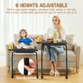 thumbnail image 6 of TV Tray Table, WLRETMCI 2 Pack Folding TV Dinner Table ,Portable 6 Height & 3 Tilt Angles Adjustable Tables for Eating Sofa Desk for Bed,Couch,Carpet,Home Office, 6 of 7