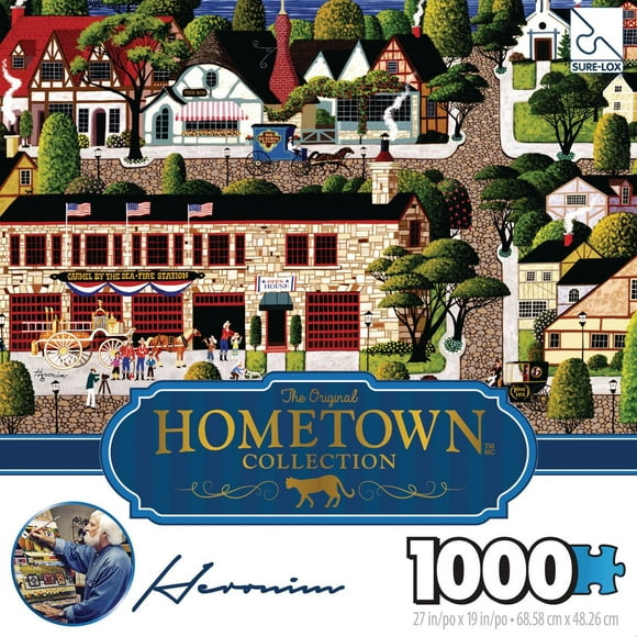 Sure-Lox Carmel Firehouse 1000 Piece Puzzle