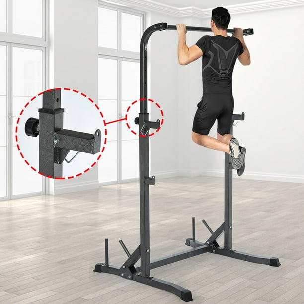 TKing Fashion Power Rack, Deluxe Squat Rack with Pull Up Bar, J-Hooks and Safety Catches for Home Gym Full Multi-Function Fitness Like Pull ups, Squats, Deadlifts, Press Walmart.com