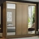 thumbnail image 2 of Ropero Closet Madesa Reno 3 Puertas Corredizas 2 Espejos Marrón, 2 of 11