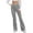 Grey-2, variant on QHFBli Womens Flare Legging Yoga Pants Palazzo Pants Form Fitting Comfty High Waist Bell Bottom Pants