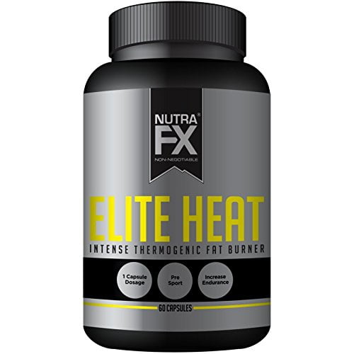 NutraFX Elite Heat Focus and Energy Pills + Thermogenic Fat Burner