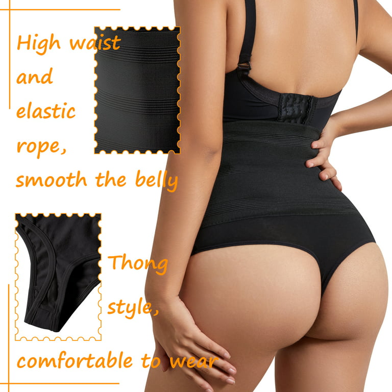 GOLD CARP Shapewear Women Tummy Control Body Shaper Thong Panties