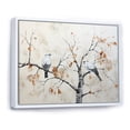 thumbnail image 2 of Designart "Birch And Bird Minimalist Scene" Tree Birch Floater Framed Wall Art Prints, 2 of 5