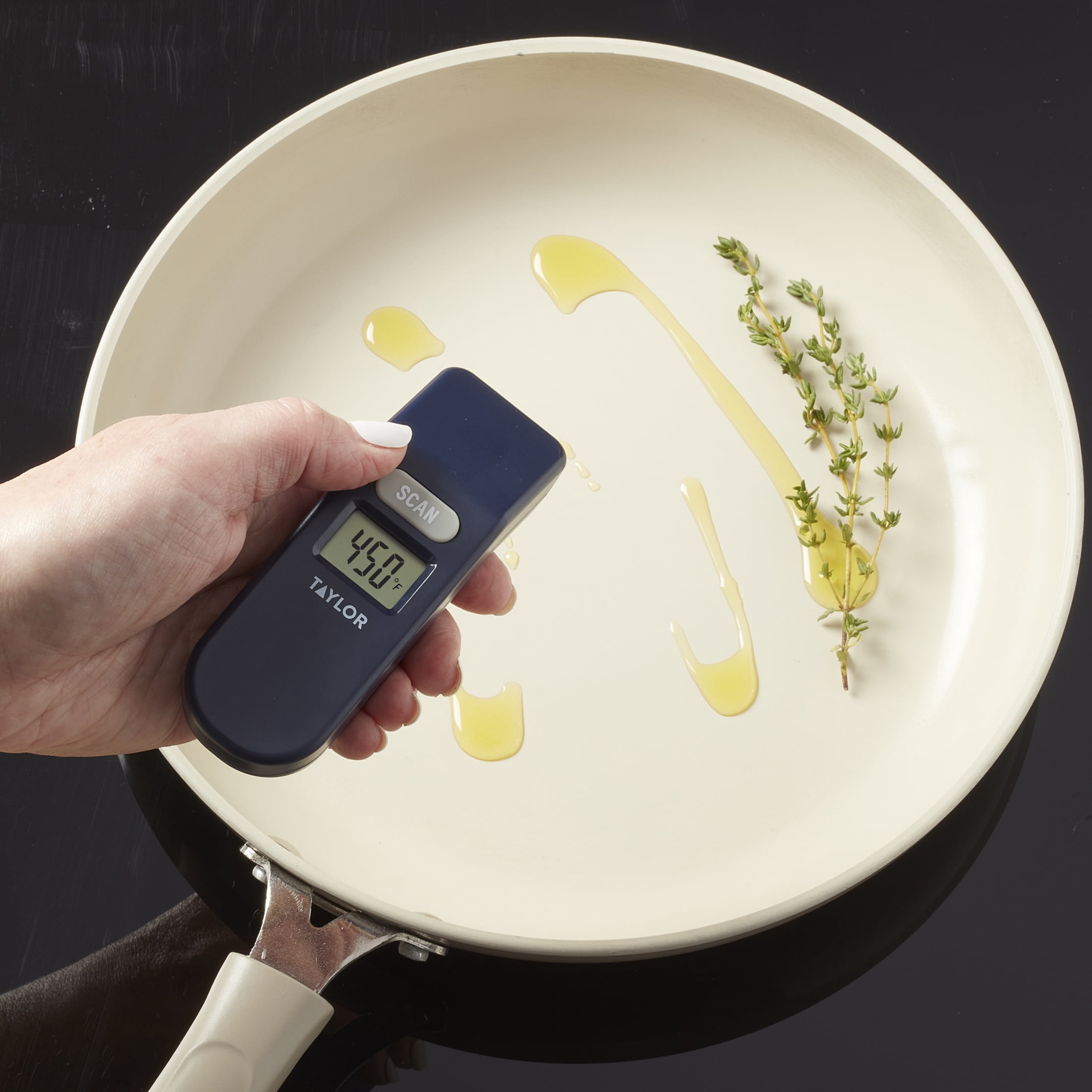 Taylor Non-Contact Infrared Surface Thermometer Gun for Grill & Pizza Oven, -58°F to 716°F