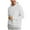 White, variant on Mens Hoodies Pullover Cotton Long Sleeve Hooded Sweatshirt with Pockets for Men Oversized Solid Color Top Hood (Sky Blue S)