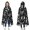 Butterfly and Moon Gothic Pattern, variant on Skull and Flower Gothic Pattern Double Layer Hooded Blanket, Lounge Sherpa Wrap with Hood & Reversible Design, Anti-Pill Anti-Static Gifts for Home Camping Travel Theater,50"x60"