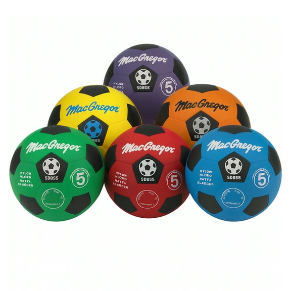 MacGregor MCSBR402 Rubber Soccerballs, Blue - Size 4