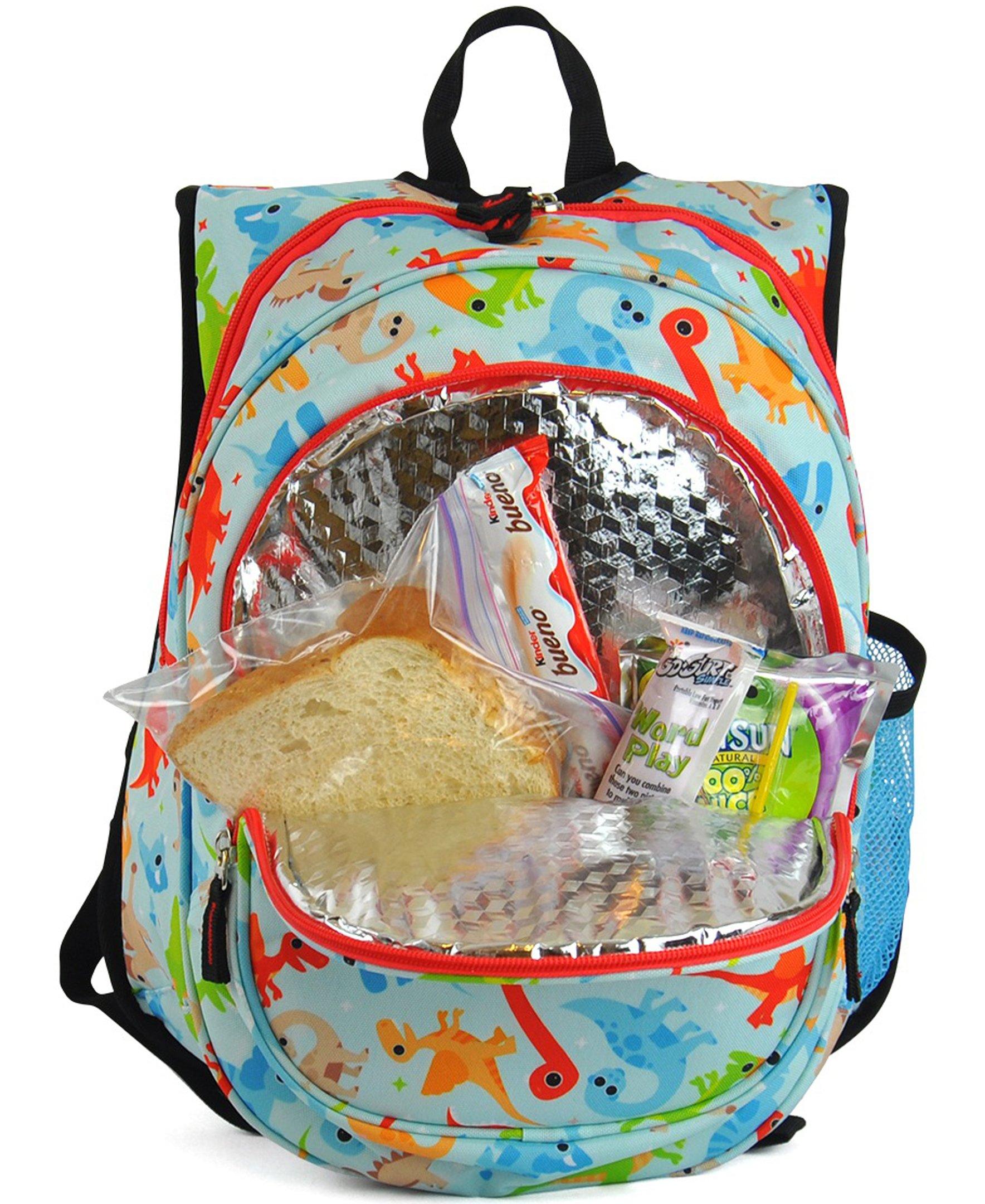 O3KCBP011 Obersee Mini Preschool All-in-One Backpack for Toddlers and Kids with integrated Insulated Cooler | Tie Dye - image 2 of 3