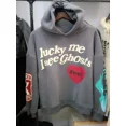 thumbnail image 3 of Sudadera con capucha de gran tamaño marrón de Kanye West para hombre y mujer, ropa de calle, sudaderas de hip hop con estampado de calaveras y grafiti, jersey de Stranger Things, 3 of 5