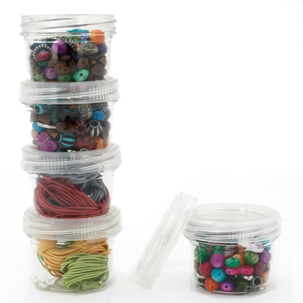 Bead Storage Solutions Plastic Stackable Organizer Tray Bundle with Lid and  48 Assorted Size Tiny and Large Containers for Beads and Craft Supplies -  ShopStyle Baskets & Boxes