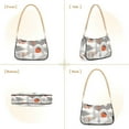 thumbnail image 7 of FORMRS Womens Shoulder Bag with Chain Strap Clutch Purse Cute Tote Handbag, Snow Cartoon Houses, 7 of 7