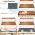 thumbnail image 6 of Hiroekza Non-Slip Stair Mats Stair Treads - Soft, Absorbent, Washable & Customizable Stair Carpets for Home Safety & Style Dark Gray, 6 of 9