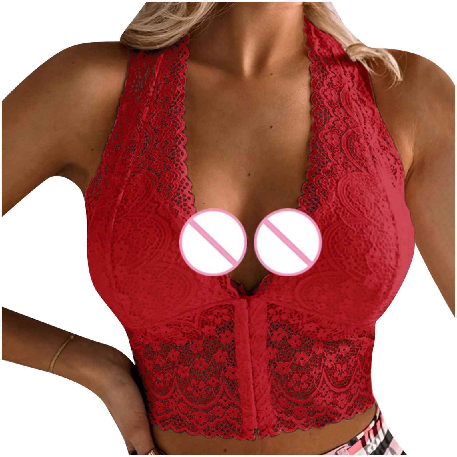 EGNMCR Womens Lace Lingerie Sexy Solid Color Lingerie Perspective