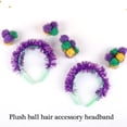 thumbnail image 3 of Giaone Sparkling Pompoms Headband Mardi Gras Festival Headpiece Costume Accessories, 3 of 17