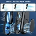 thumbnail image 4 of Muyoka Ventilador de cuello Ventilador de cuello sin aspas portátil Manos libres Colgando Ventilador deportivo USB Recargable Usable Mini ventilador de cuello 3 velocidades para exteriores Interior Ho Muyoka Hogar, 4 of 7
