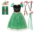 thumbnail image 3 of Disney-vestido de princesa Elsa y Anna para niñas, traje de malla para Cumpleaños, Halloween, carnaval, fiesta de Pascua, disfraz de Frozen, 2024, 3 of 5