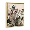 thumbnail image 3 of Stupell Industries Contemporary Lemur in Tropical Tree Gold Floating Frame Canvas Art, 25 x 31, by Fab Funky, 3 of 8