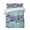 Purple SlateBlue Teal, variant on Quilts King Size, Spring Purple Flowers Soft Comforter Bedding Set for Bed, Floral Mottled Teal Wall Retro Lightweight Quilted Bedspread with Pillow Cover(2 Pieces) for All Season, 96x106 Inch
