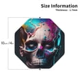 thumbnail image 2 of Kdxio Modern Abstract Colorful Skull B Funny Coasters,4 Pcs Leather Coasters,Housewarming Gifts,Protect Furniture from Water Marks Scratch and Damage, 2 of 6