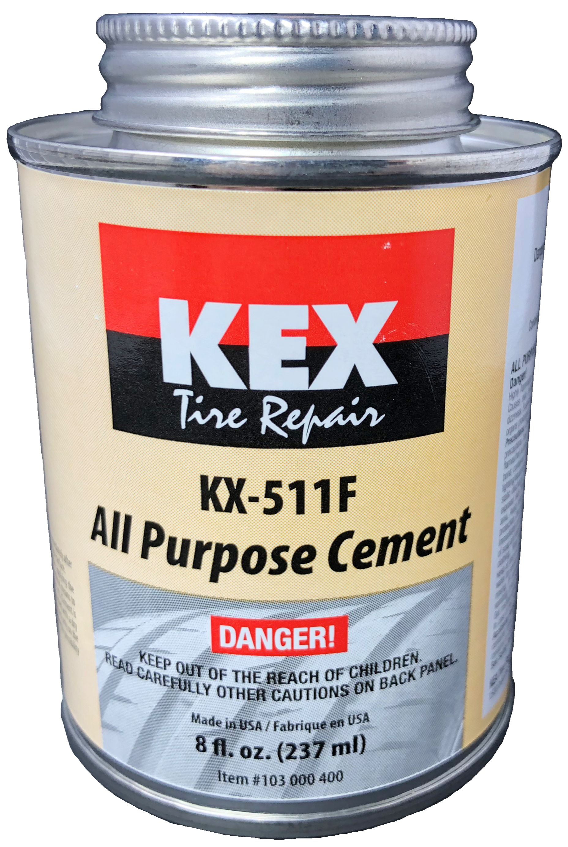 Kex Cold Vulcanizing Rubber Tire and Tube Patch Plug Repair Cement Glue