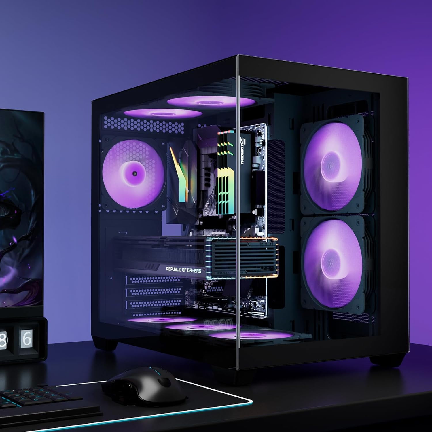 Vetroo SA-140 Pink 140mm Addressable RGB & PWM Motherboard