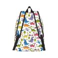 thumbnail image 3 of Balery Cute Dinosaur Vintage Canvas Backpack for Men and Women - Large Capacity, Durable Travel Laptop Bag for School, Work, Hiking, and Outdoor Activities, 3 of 7