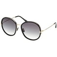 thumbnail image 5 of Tom Ford FT0946 01B Hunter 02 Shiny Black Grad Smoke 58 mm Women's Sunglasses, 5 of 6