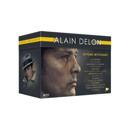 Alain Delon Mythical films Collection - 14-Disc Box Set ( Il gattopardo / Le Samoura / Doucement les basses / La prima notte di quiete / Tony Arzenta / Deux hom [ Blu-Ray Reg.A/B/C Import - France ]