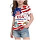 thumbnail image 2 of Odeerbi Chicos Niñas 4 de Julio Camiseta Manga Corta Día de La Independencia Camiseta Gráfica, 2 of 6