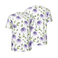 thumbnail image 6 of Rocae Purple Chicory for Breathable Men's Baseball T-Shirt Fashionable Casual Baseball Jersey, Moisture-wicking Sportswear Small, 6 of 9