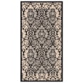 thumbnail image 2 of Safavieh Courtyard Dani Bordered Indoor/Outdoor Area Rug, Black/Sand, 4' x 5'7", 2 of 10