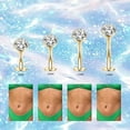 thumbnail image 5 of 14G Titanium Floating Belly Button Rings for Women Flat Back Belly Rings 12mm Belly Piercing Jewelry, 5 of 5