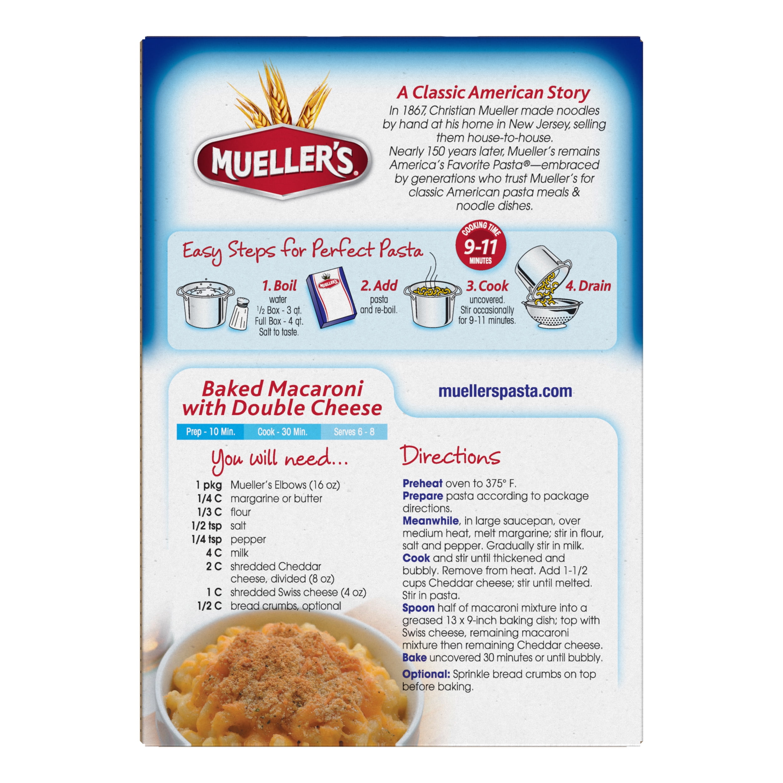 (2 pack) Mueller's Elbows, 16 oz