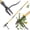 Bamboo brown, variant on Stand Up Weed Puller Tool, 46" Adjustable All-Metal Long Handle Weeder with 4-Claw Steel Head, Remove Weeds by Roots Without Bending or Kneeling, Heavy Duty Garden Tool Back & Knee Friendly