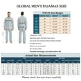 thumbnail image 5 of GLOBAL Men's Cotton Notch Collar Pajama Set with Pockets, 2-Piece, Sizes S to 3XL, 5 of 6