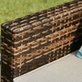 thumbnail image 5 of VENTOPYR Outdoor Furniture Brown Wicker Single Chair W Cushions,Pillow, 5 of 5