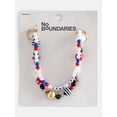 thumbnail image 2 of No Boundaries Women’s Game Day Beaded Swag Charm, Red & Blue, 2 of 3